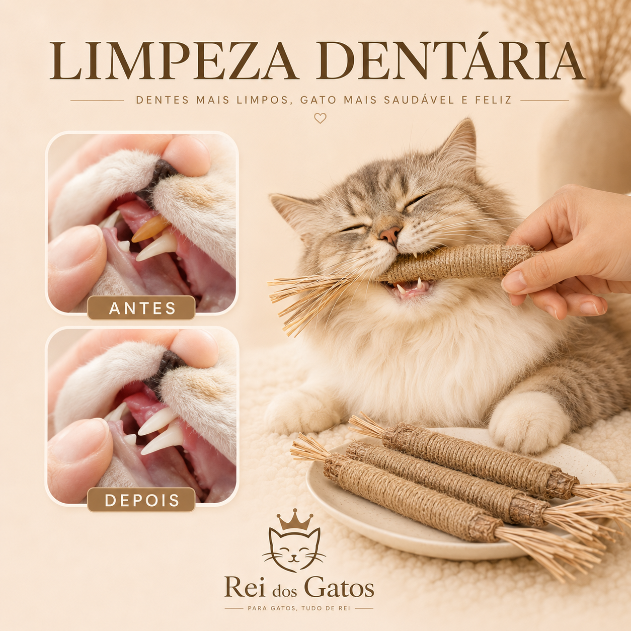 Brinquedo Natural Gato 1