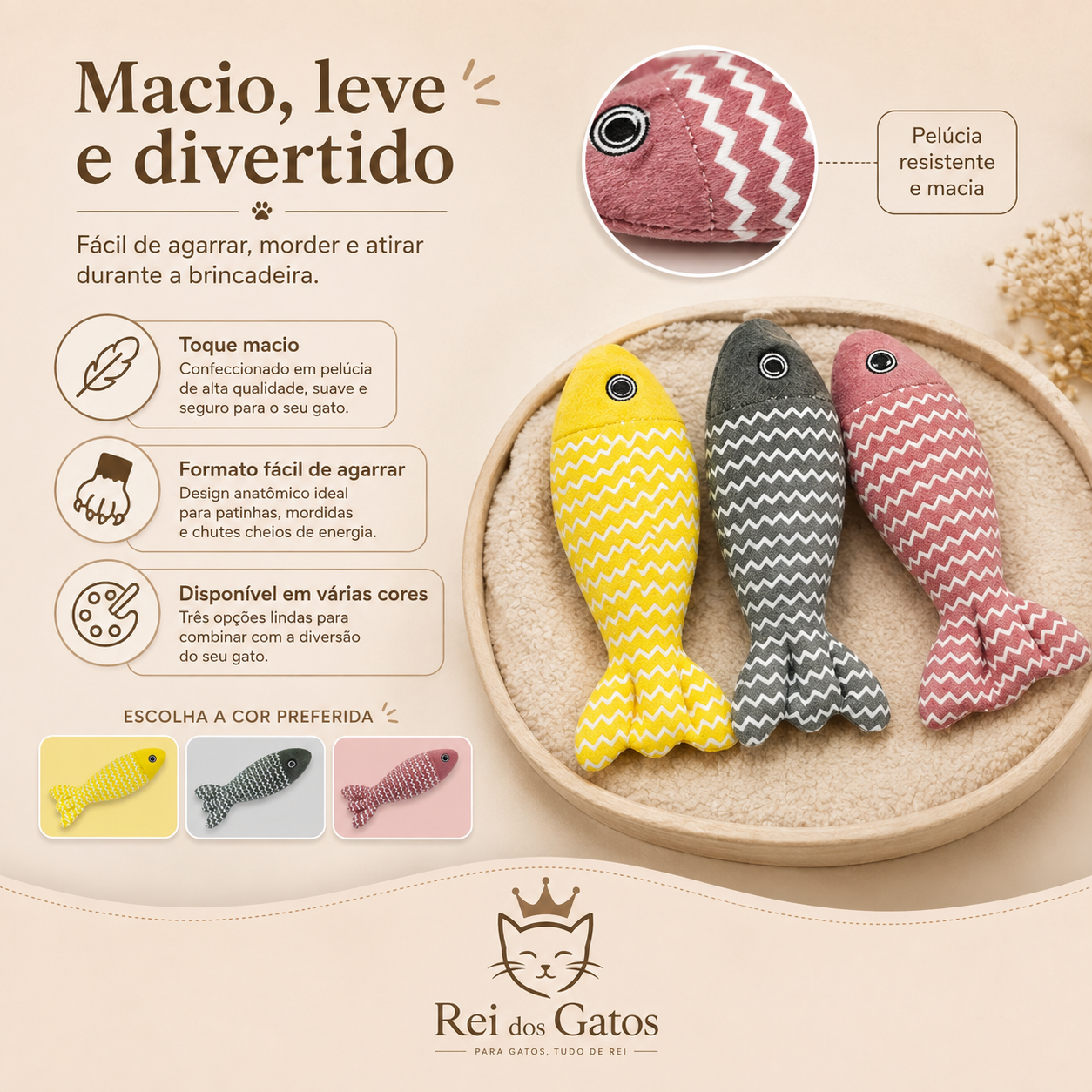 Brinquedo Peixinho Real 3