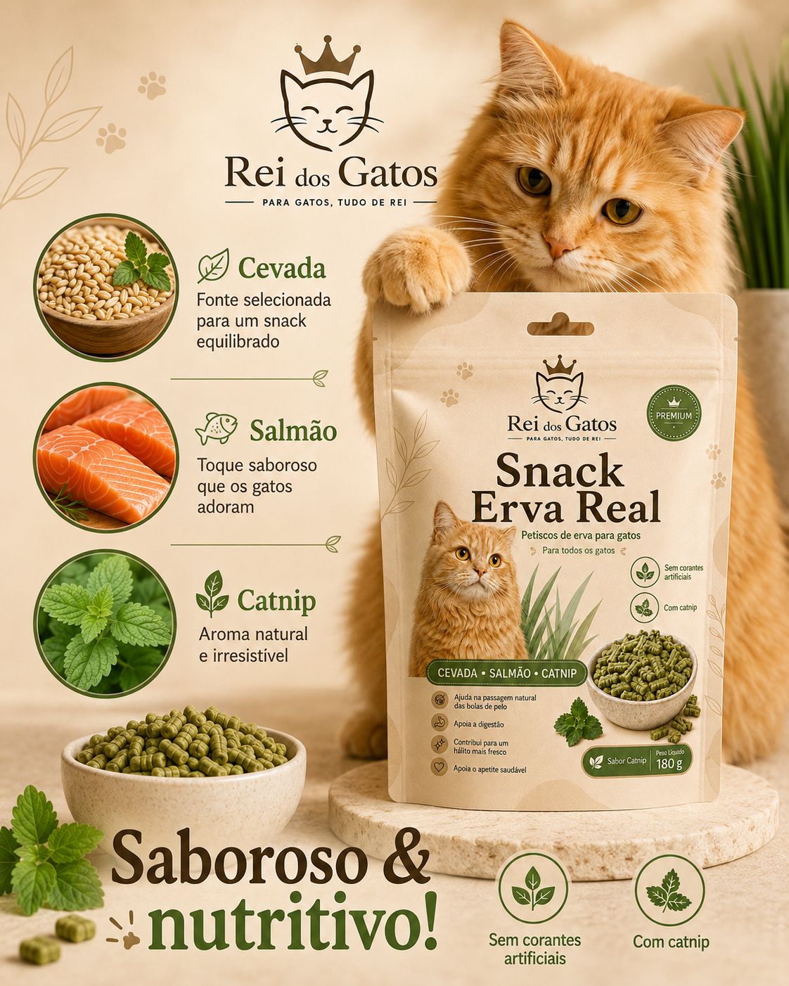 Snack Erva Real Gatos 6
